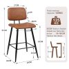 Youhauchair-Tabouret-Bar-Lot-de-2-Tabouret-de-Bar-Moderne-en-Faux-Cuir-pour-ilot-de-Cuisine-Chaise-de-Bar-pour-Petit-dejeuner-avec-Dossier-et-Pied-en-Metal-Tabourets-de-Bar-Rembourres-Noir-0-1