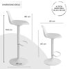 Baroni-Home-Tabouret-pivotant-avec-dossier-et-coussin-hauteur-reglable-et-repose-pieds-fond-anti-rayures-ideal-pour-salle-a-manger-cuisine-et-restaurant-noir-et-blanc-0-1 Baroni-Home-Tabouret-pivotant-avec-dossier-et-coussin-hauteur-reglable-et-repose-pieds-fond-anti-rayures-ideal-pour-salle-a-manger-cuisine-et-restaurant-noir-et-blanc-0-1