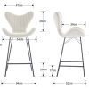 DAYALANE-Lot-de-24-Tabourets-de-Bar-en-Chenille-Moderne-Tabourets-Hauts-avec-Pieds-en-Metal-Chaises-de-Bar-avec-Dossier-Unique-pour-Cuisine-0-0 DAYALANE-Lot-de-24-Tabourets-de-Bar-en-Chenille-Moderne-Tabourets-Hauts-avec-Pieds-en-Metal-Chaises-de-Bar-avec-Dossier-Unique-pour-Cuisine-0-0