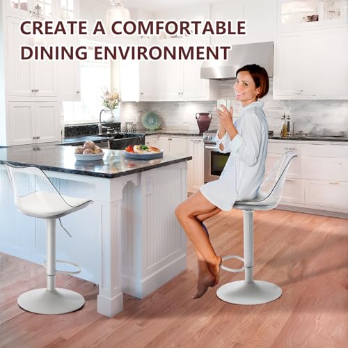 Fiximaster-Lot-de-2-tabourets-de-Bar-Transparents-reglables-en-Hauteur-avec-Dossier-et-Repose-Pieds-Pivotants-Rembourres-a-360-pour-Cuisine-Salle-a-Manger-comptoir-et-Bar-0-1