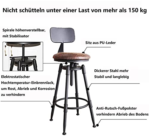 Fsxht-Lot-de-2-chaises-de-bar-Style-retro-industriel-Hauteur-reglable-Avec-dossier-Pivotant-a-360-Charge-maximale-200-kg-0-2