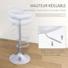 HOMCOM-Lot-de-2-tabourets-de-Bar-chaises-de-Bar-reglable-en-Hauteur-Chaise-Haute-Cuisine-avec-Dossier-Repose-Pieds-pivotant-360-ABS-et-metal-pour-Salle-a-Manger-comptoir-46x41x76-96cm-0-2 HOMCOM-Lot-de-2-tabourets-de-Bar-chaises-de-Bar-reglable-en-Hauteur-Chaise-Haute-Cuisine-avec-Dossier-Repose-Pieds-pivotant-360-ABS-et-metal-pour-Salle-a-Manger-comptoir-46x41x76-96cm-0-2