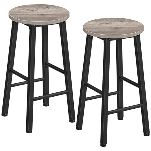 HOOBRO-Tabourets-de-Bar-Chaises-de-Cuisine-Tabourets-Hauts-avec-Repose-Pieds-de-2-hauteurs-et-Pieds-reglables-pour-Salle-de-Bain-Cuisine-comptoir-0