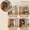 JOSIAHCQ-Retractable-Table-Haute-Mange-Debout-de-Bar-Bois-ilot-Central-Cuisine-avec-Meuble-Bas-ideale-pour-Petits-Espaces-Cuisine-Appartement-Salon-0-1