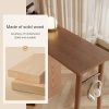 JOSIAHCQ-Retractable-Table-Haute-Mange-Debout-de-Bar-Bois-ilot-Central-Cuisine-avec-Meuble-Bas-ideale-pour-Petits-Espaces-Cuisine-Appartement-Salon-0-2