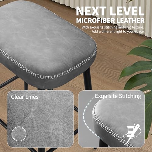 STOOLINK-Tabouret-Bar-Lot-de-2-Chaise-de-Bar-Haute-Tabouret-de-Bar-Cuir-Microfibre-Chaise-Haute-Bar-avec-Repose-Pieds-Tabouret-Cuisine-Industriel-625-cm-Hauteur-pour-Cuisine-0-2