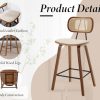 Ya-Home-Chaise-de-Bar-en-Rotin-Lot-de-2-Tabourets-de-Bar-Bois-Metal-Coussin-en-Cuir-PU-Chaise-Haute-Bar-Pied-Metal-pour-Comptoir-0-2 Ya-Home-Chaise-de-Bar-en-Rotin-Lot-de-2-Tabourets-de-Bar-Bois-Metal-Coussin-en-Cuir-PU-Chaise-Haute-Bar-Pied-Metal-pour-Comptoir-0-2