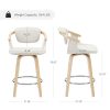 Zouron-Tabourets-de-comptoir-en-Bois-Noyer-tabourets-de-Bar-pivotants-avec-Dossier-tabourets-de-comptoir-pour-ilot-de-Cuisine-Bar-Salle-a-Manger-0-0