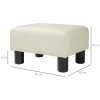 HOMCOM-Pouf-Repose-Pied-Tabouret-Bas-capacite-de-Charge-110-Kg-40-x-30-x-24-cm-0-1