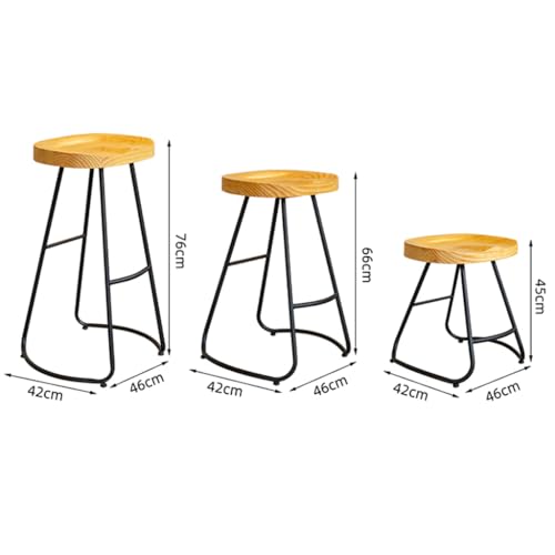 KKTX-Tabourets-de-Bar-Ensemble-de-2-Bars-chaises-Tabouret-en-Fer-forge-siege-en-Bois-Massif-tabourets-de-Bar-industriels-pour-Salle-a-Manger-Cuisine-comptoir-Rustique-0-0