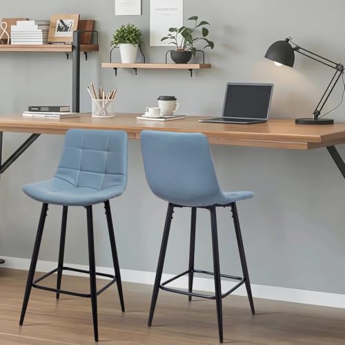 Lot-de-2-Tabourets-de-Bar-Chaises-Hautes-Revetement-en-PU-avec-Dossier-et-Repose-Pieds-Cadre-en-Metal-pour-Bar-Bistro-43-cm-L-x-34-cm-l-x-97-cm-H-0-0