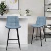 Lot-de-2-Tabourets-de-Bar-Chaises-Hautes-Revetement-en-PU-avec-Dossier-et-Repose-Pieds-Cadre-en-Metal-pour-Bar-Bistro-43-cm-L-x-34-cm-l-x-97-cm-H-0-2 Lot-de-2-Tabourets-de-Bar-Chaises-Hautes-Revetement-en-PU-avec-Dossier-et-Repose-Pieds-Cadre-en-Metal-pour-Bar-Bistro-43-cm-L-x-34-cm-l-x-97-cm-H-0-2