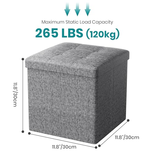 OakTea-Pouf-Coffre-de-Rangement-Tabouret-de-Rangement-Pliant-Repose-Pieds-Pouf-de-Pliable-Cube-avec-Couvercle-Amovible-pour-Salon-Chambre-0-0
