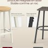 VASAGLE-Tabourets-de-Bar-Chaises-Siege-Haut-Cadre-Metallique-Montage-Facile-Hauteur-65-cm-Repose-Pieds-pour-Cuisine-Salon-Salle-a-Manger-0-2 VASAGLE-Tabourets-de-Bar-Chaises-Siege-Haut-Cadre-Metallique-Montage-Facile-Hauteur-65-cm-Repose-Pieds-pour-Cuisine-Salon-Salle-a-Manger-0-2
