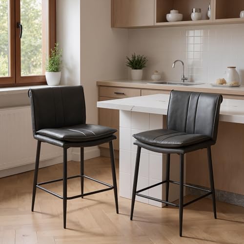 chairus-Lot-de-2-Tabourets-de-Bar-en-Cuir-PU-Chaise-Bar-avec-Repose-PiedsTabourets-de-Comptoir-sans-AccoudoirsChaise-Haute-Bar-avec-Pieds-en-Metal-pour-Central-Ilot-0