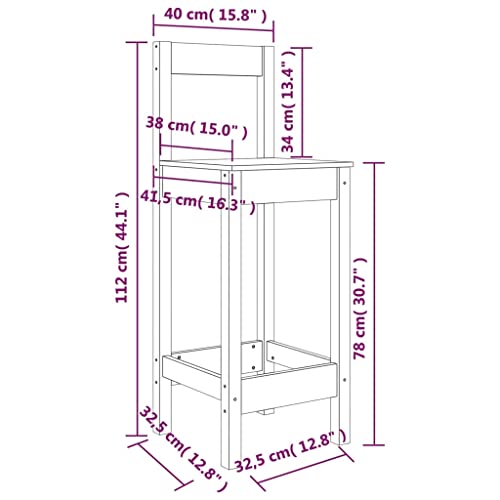 vidaXL-Chaises-de-Bar-Sieges-Bistrot-Bistro-Interieur-2-pcs-Bois-de-Pin-Solide-0-1