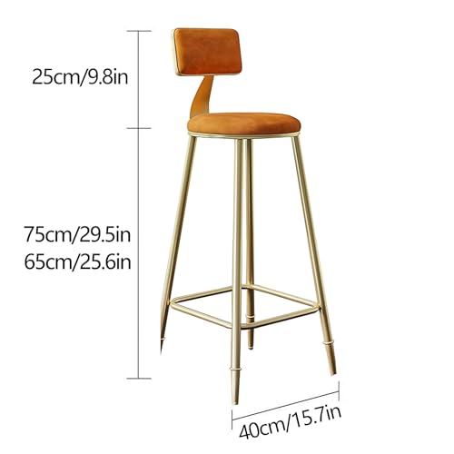 Tabouret-de-bar-avec-dossier-et-repose-pieds-Cadre-en-fer-forge-pour-cuisine-et-cafe-Elegant-Disponible-en-6-couleurs-noir-65-cm-0-1