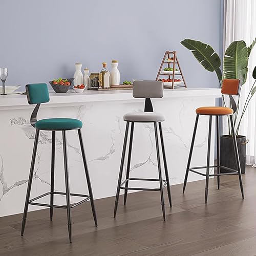 Tabouret-de-bar-avec-dossier-et-repose-pieds-Cadre-en-fer-forge-pour-cuisine-et-cafe-Elegant-Disponible-en-6-couleurs-noir-65-cm-0-2