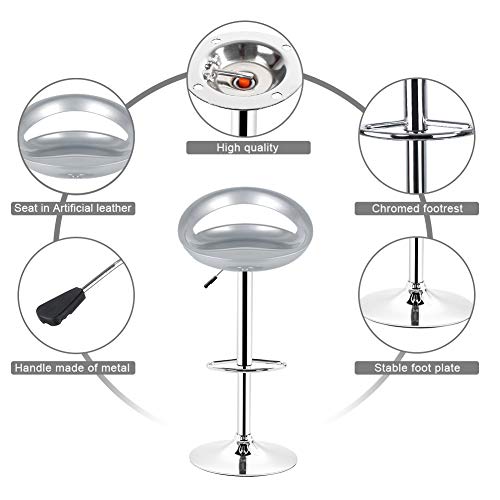 Willonin-Tabourets-de-Bar-ABS-Plastique-Chaises-de-Bar-Cuisine-pour-Patio-Bar-Salon-Petit-DejeunerPivotants-Tabouret-Bar-Reglage-en-Hauteur-55-a-75cm-0-2