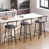 YATINEY-Tabourets-de-Bar-Lot-de-2-Chaises-de-Bar-Haute-de-32-cm-avec-siege-en-PU-rembourre-et-Repose-Pieds-Chaises-de-Cuisine-industrielles-pour-Cuisine-Bistro-cafe-Noir-XBY03L2BB-0-0 YATINEY-Tabourets-de-Bar-Lot-de-2-Chaises-de-Bar-Haute-de-32-cm-avec-siege-en-PU-rembourre-et-Repose-Pieds-Chaises-de-Cuisine-industrielles-pour-Cuisine-Bistro-cafe-Noir-XBY03L2BB-0-0